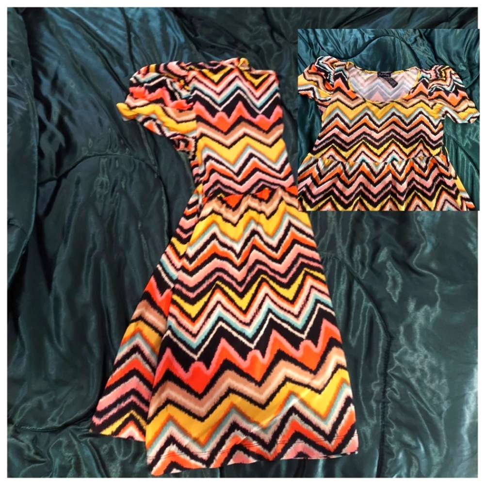 Multicolored Susie Rose Summer Dress L (11/13)